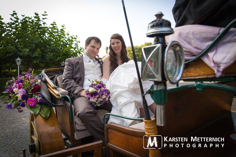 Abschließend ging es dann wieder mit der Kutsche zur Feier