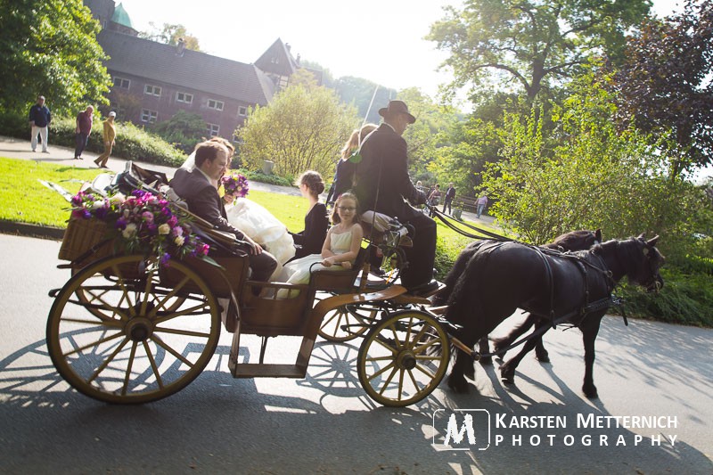 Und es ging auf in das Wasserschloss Wittringen