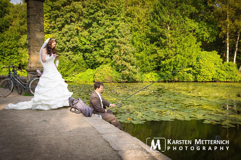 Auch wenn der Angler nich wusste, was wir von ihm wollten