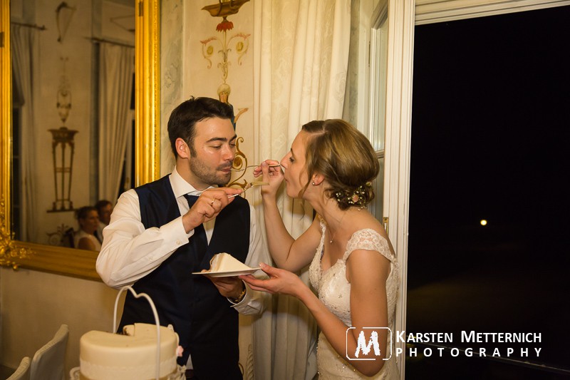 Aber Nachtisch und Hochzeitstorte lässt alles vergessen