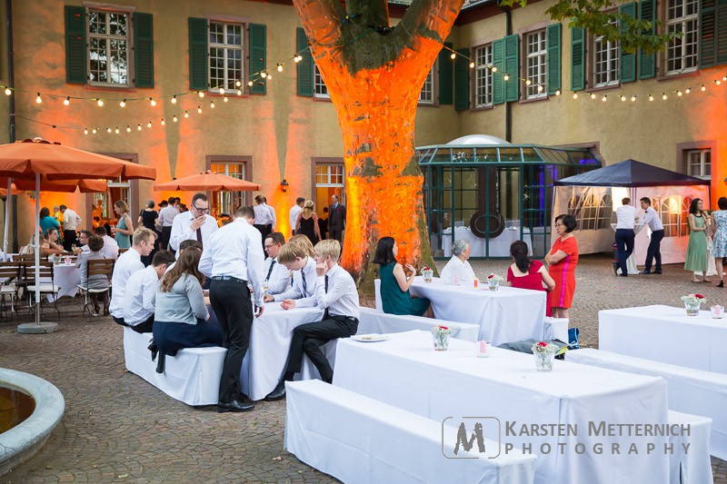 Da die Hochzeit aber auch großteils draußen stattfand, überhaupt kein Problem