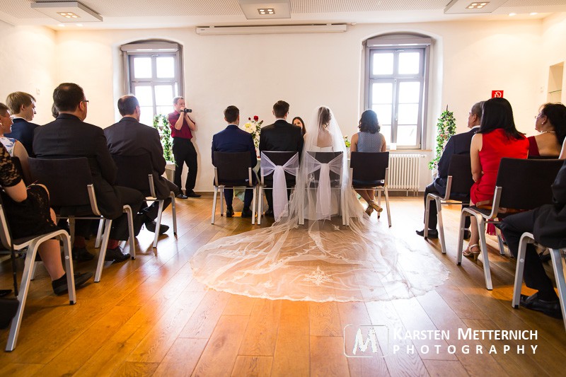 Das Standesamt in Rosbach macht auch von innen was her...