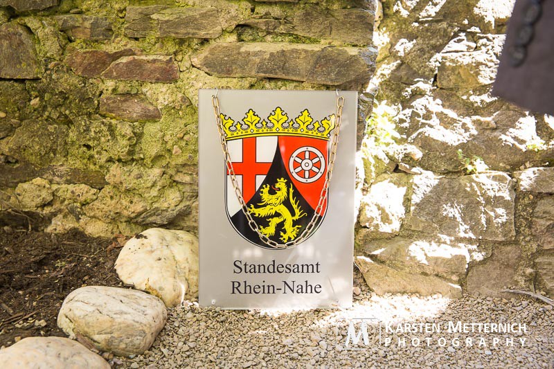 Und auch das offizielle Schild des Standesamt darf nicht fehlen