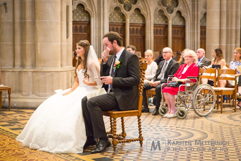 Selbst der Bräutigam zeigte Emotionen