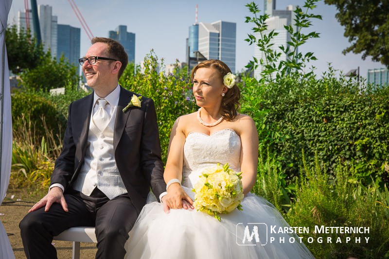 Immer mit Blick auf die Skyline - zumindest für die Gäste