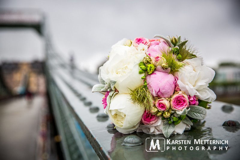 Etwas Frankfurt durfte dann doch noch aufs Bild...