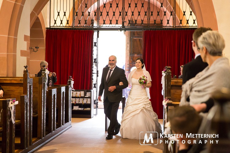 Und endlich kommt die Braut...