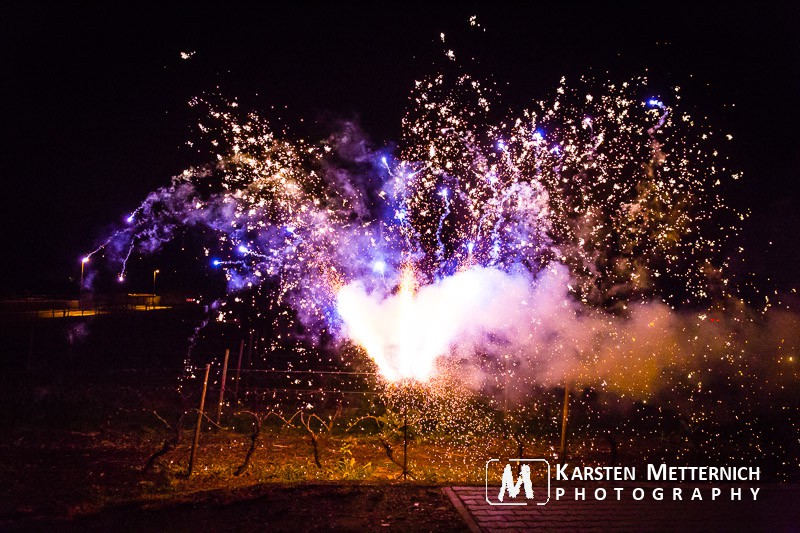 Dann gab es Feuerwerk