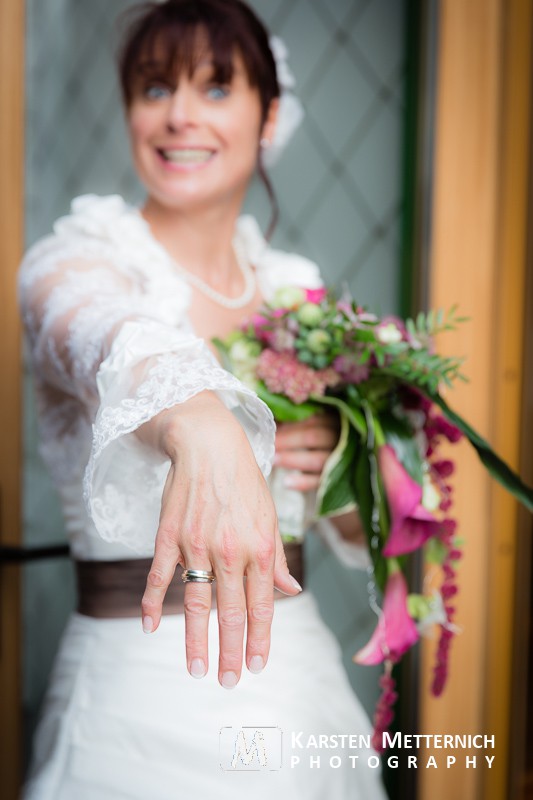 Da, jetzt bin ich verheiratet...