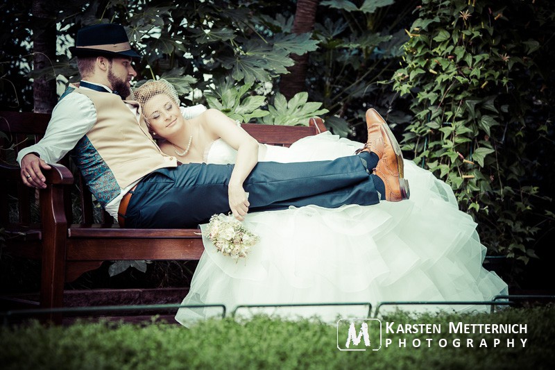 So entspannt kann ein After Wedding Shooting in der Wilhelma Stuttgart sein