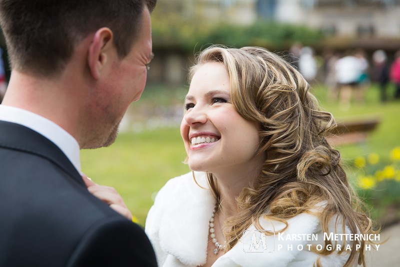 Und die Trauung konnte steigen