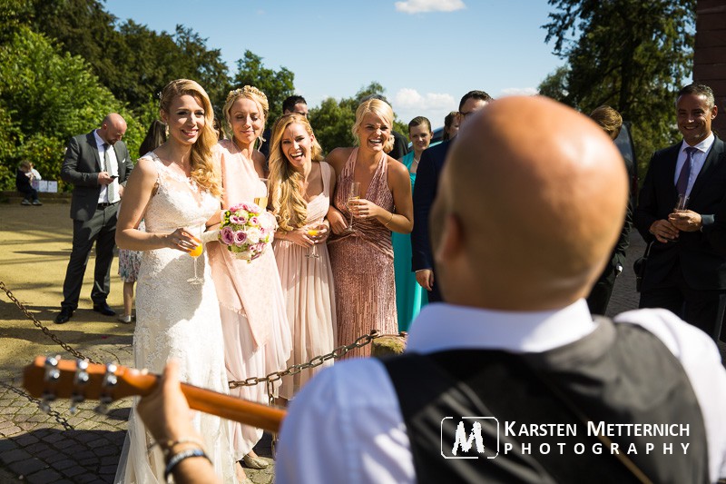 Die Künstler legen sich ins Zeug