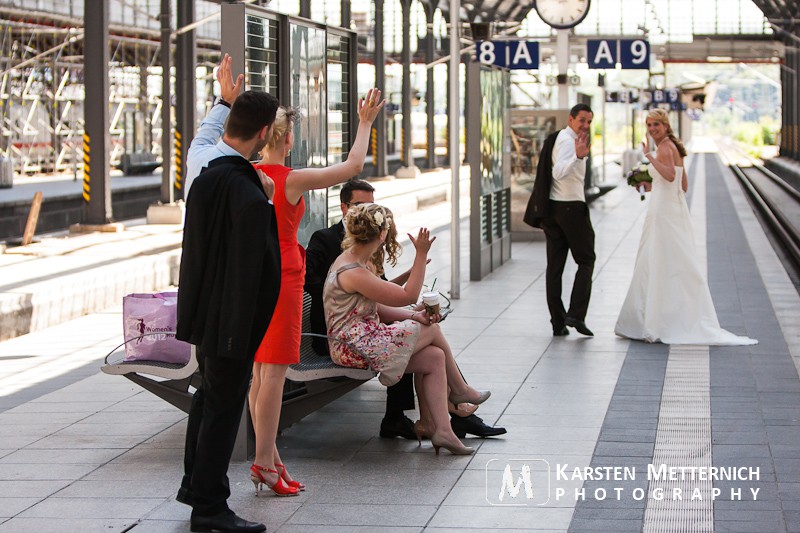 Hochzeitsbilder Bahnhof