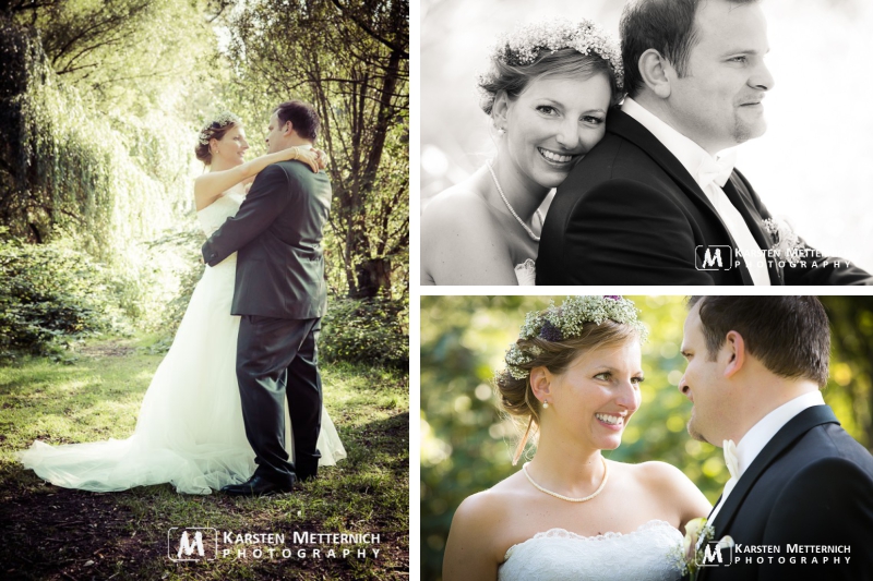 Nach der Kirche ging es zum Paarshooting, endlich ein wenig durchatmen für das Brautpaar