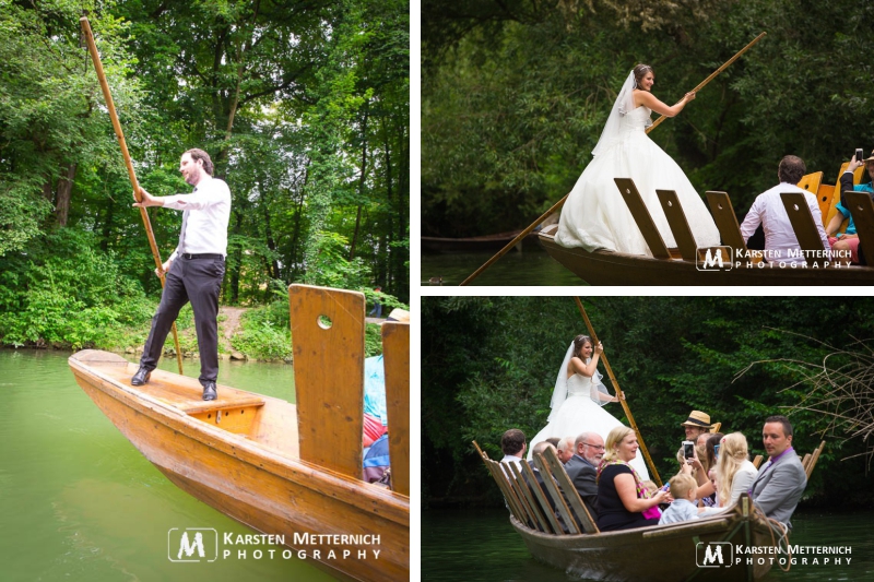 Natürlich muss auch der Bräutigam ran...