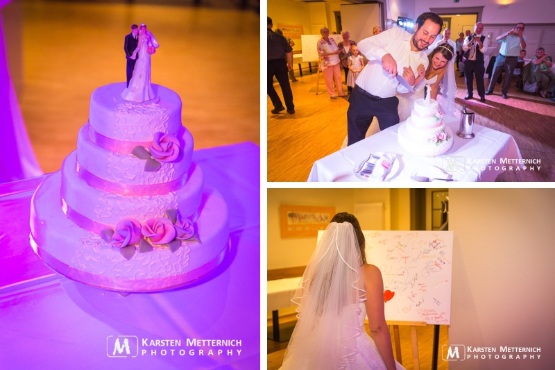 Im Anschluss gab es Torte und die Gäste durften sich verewigen