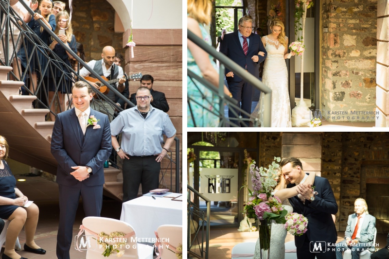 Ein Toller Einzug, zum Glück ist das Jagdschloss mittlerweile auch Standesamt
