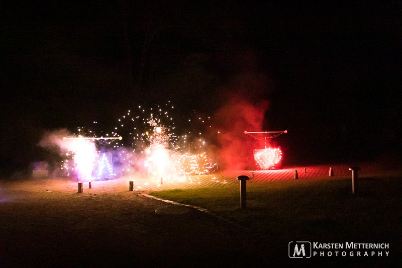 Feuerwerk als Überraschung zur Hochzeit