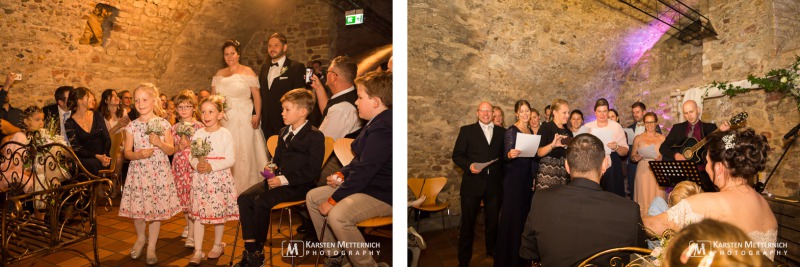 Trauung mit Musik im Gewölbekeller der Festung Rüsselsheim